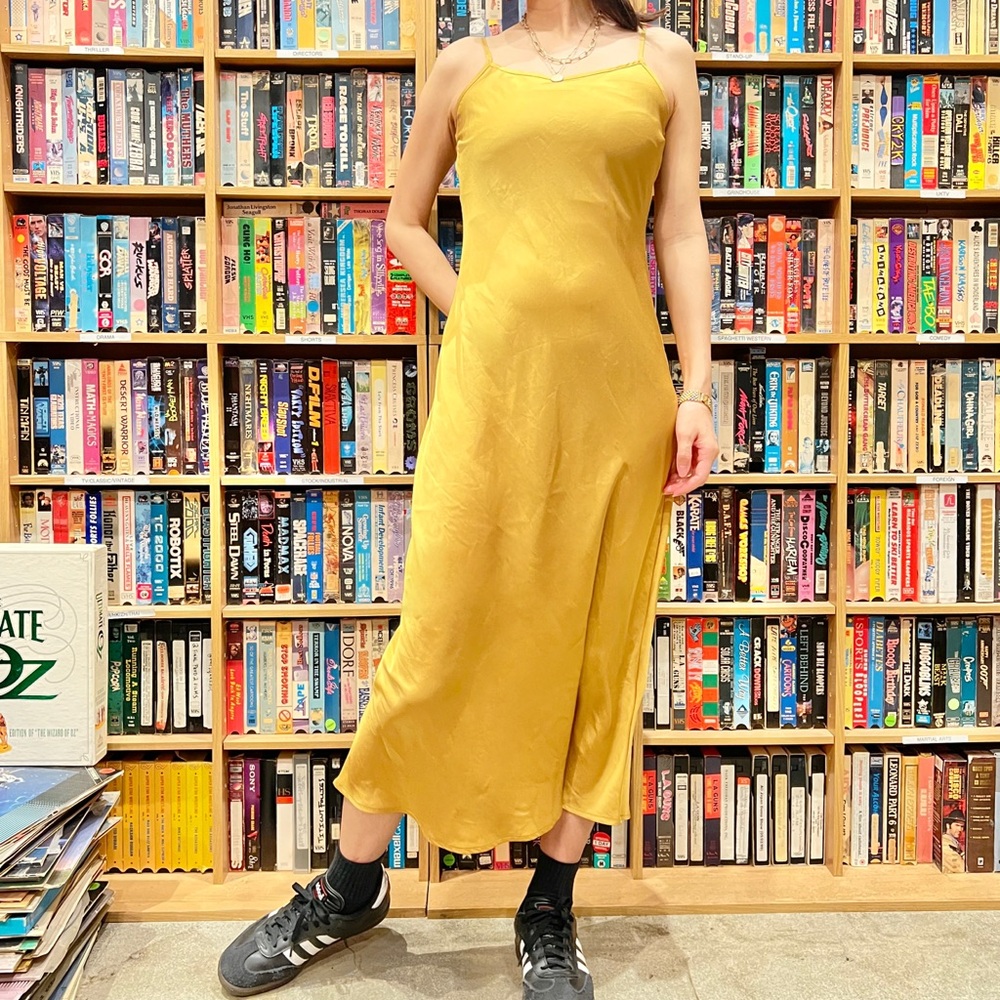 Levi’s gold maxi dress